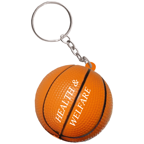Promotional Stress Basketball Keyring for Event Merchandise