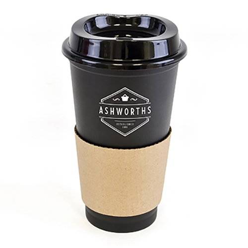 Promotional 500ml Paper Sleeve Take Away Mugs for Office Giveaways