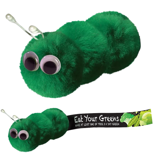 Caterpillar Logobug in Green/Black
