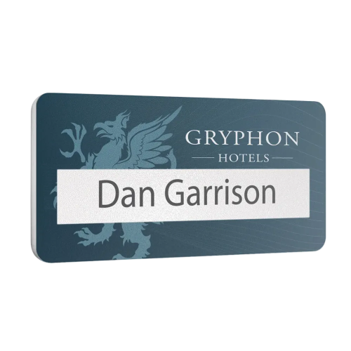 Promotional Scratch Resistant Window Names Badges from Total Merchandise