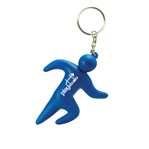 Promotional Runner Stress Keyring for Fitness Merchandise