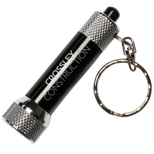 Promotional Torch Keyrings with business logos