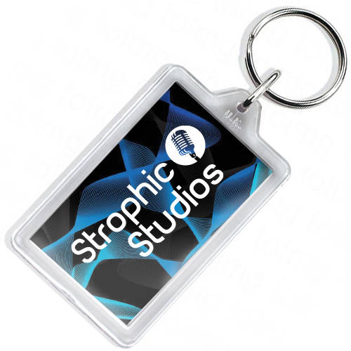 Re Openable Plastic Keyrings in Clear