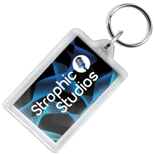 Re Openable Plastic Keyrings in Clear