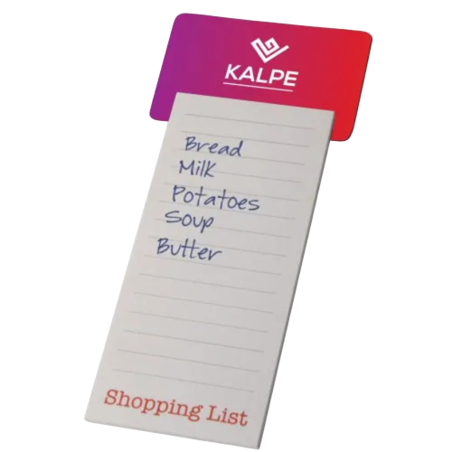 Shopping List Magnets in White