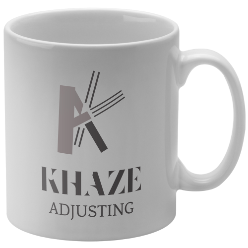 Custom Branded Cambridge Promotional Mugs in White Printed with a Logo