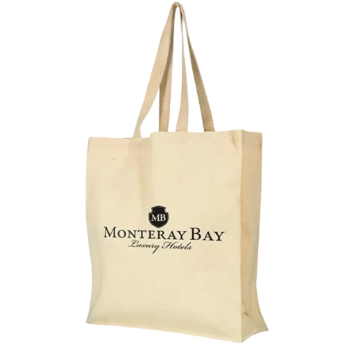 Promotional Wrexham Heavy Weight Shopper Bags in Natural Printed with a Logo by Total Merchandise