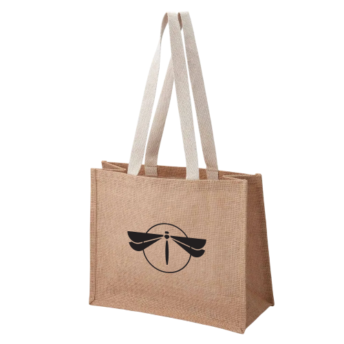 Promotional Taunton Jute Shopper Bags Printed with a Logo by Total Merchandise