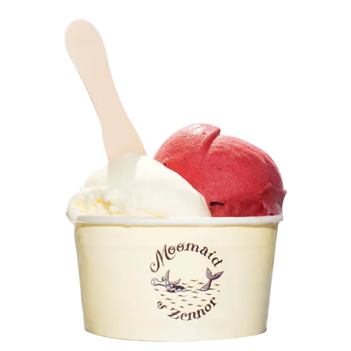 Ice Cream Pots in White