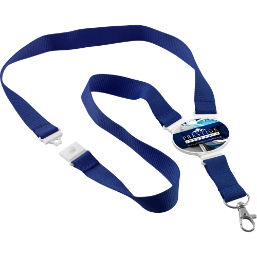 Oval Snap Lanyards in Blue
