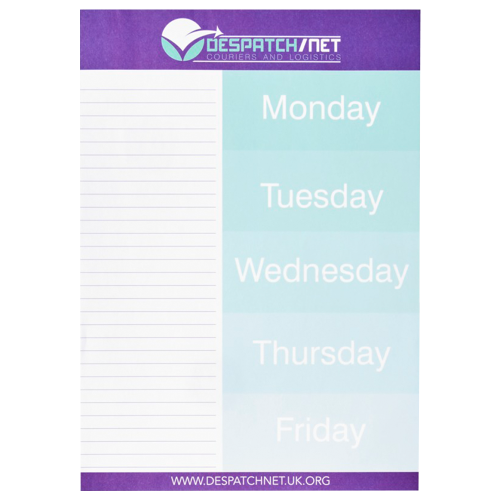Promotional 25 Sheet A4 Notepads for office merchandise
