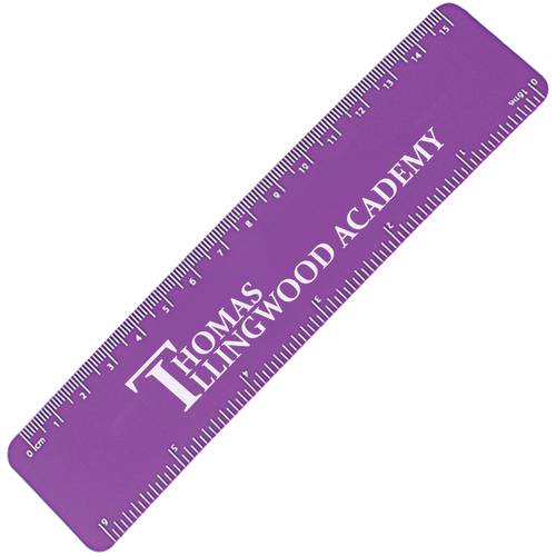 Promotional 15cm Recycled Flexi Rulers with logos