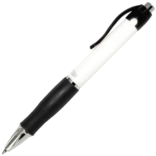 PromoGrip Gel Pens in White/Black