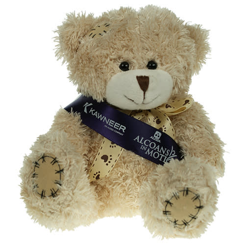 branded teddy bear