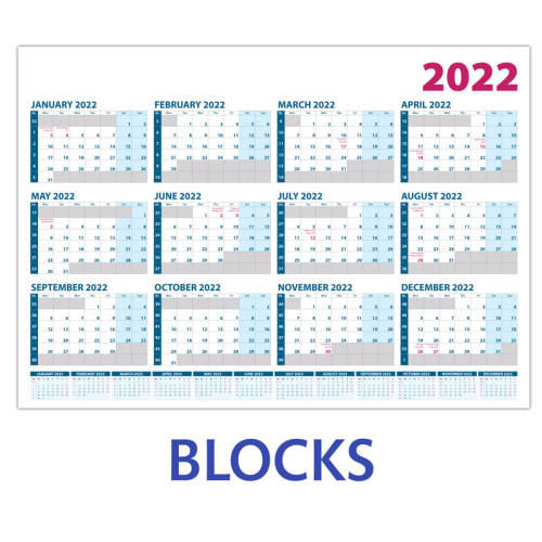 A1 Wall Planners Printed Wall Planners Office Products