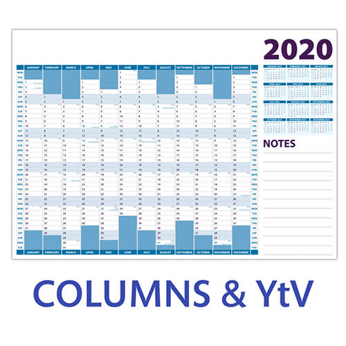 Promotional A2 Wall Planners Office Calendar Merchandise