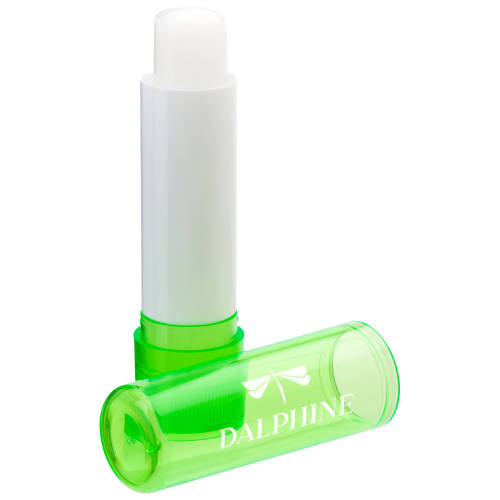 Promotional Lip Balm Sticks in Transparent Green From Total Merchandise