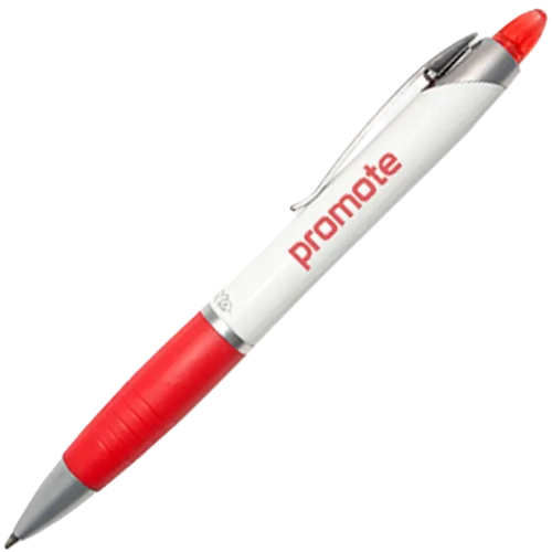 PromoMate Element Ballpens in White/Red