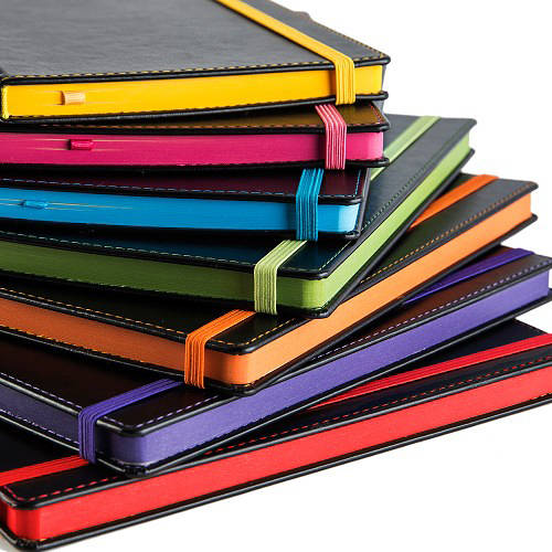 Branded A5 Colour Contrast PU Notebooks Total Merchandise