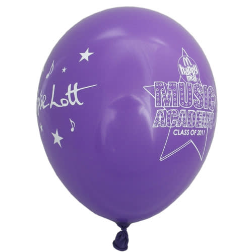 All Round Print Balloons in Lavender