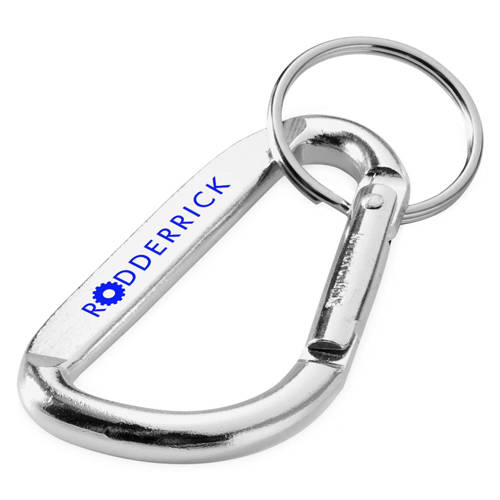 Promotional Carabiner Keyrings with company logos