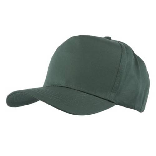 Promotional Children's Cotton Twill Baseball Caps in bottle green from Total Merchandise