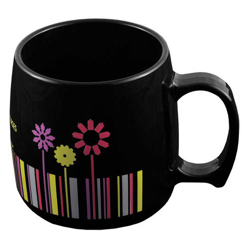 Classic Plastic Mugs in Black