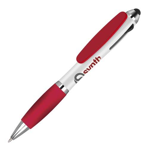 Promotional Contour Tricolour Stylus Ballpens are great for low cost marketing
