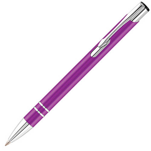 Promotional purple electra enterprise ballpen printed with your logo from Total Merchandise