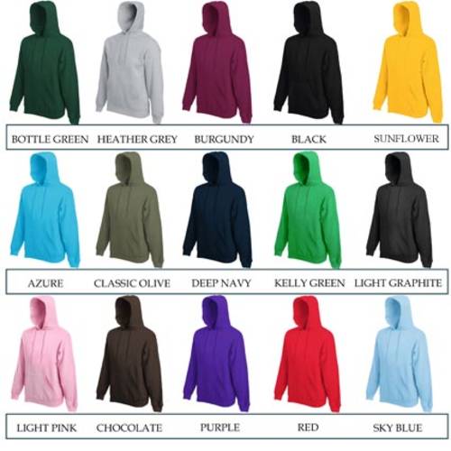 Fruit of the loom orange hoodie clearance