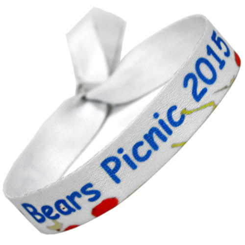 Custom branded wristbands for event merchandise