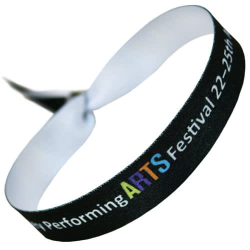 15mm Festival Style Fabric Wristbands Branded Wristband