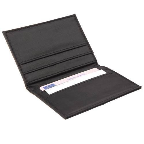 Promotional Hampton Card Holders in Black with Printed Logo by Total Merchandise