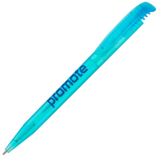 Promotional Harrier Nouveau Frost Ballpens in Aqua from Total Merchandise