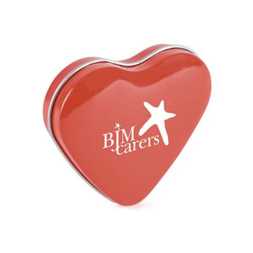 Promotional Heart Shaped Mint Tins for Company Handouts