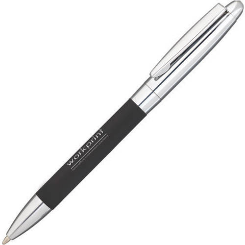 Javelin Soft Touch Ballpens in Black/Silver