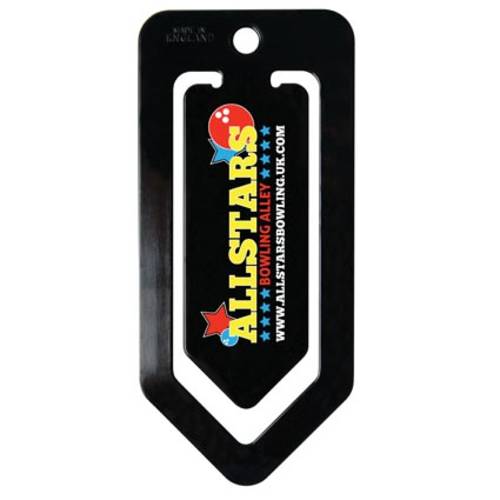 Custom printed Jumbo Paperclip in black from Total Merchandise