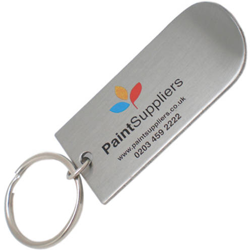 Paint Tin Lid Lifter Keyrings in Silver