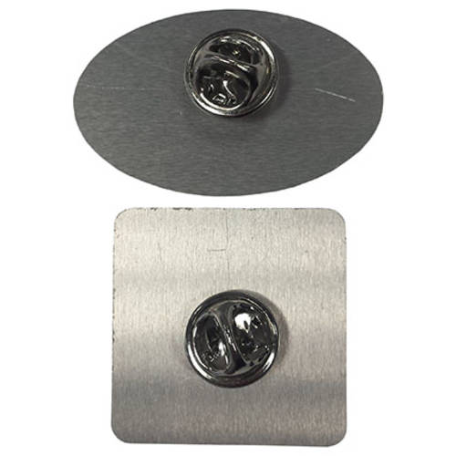 Custom Shape Printed Metal Badges Total Merchandise