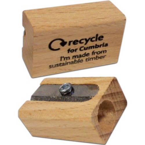 Branded Sustainable Wood Pencil Sharpeners Total Merchandise