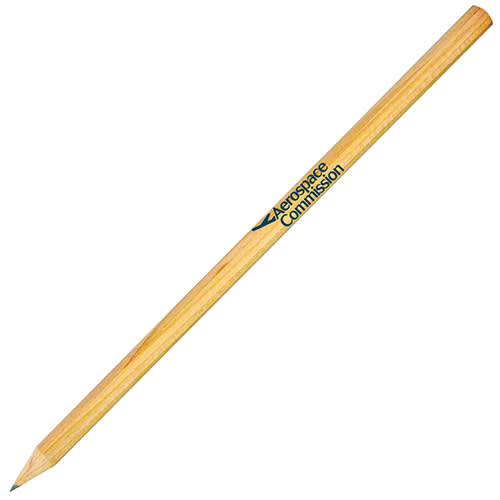 Promotional Renewable Wood Pencil in Natural Printed with a Logo by Total Merchandise