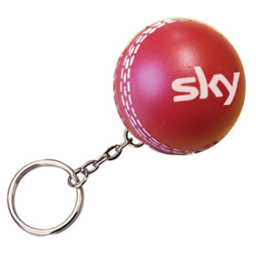 Promotional Stress Cricket Ball Keyrings for Sporting Events