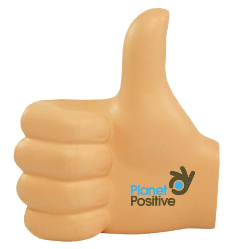 Promotional Stress Thumbs Up for Marketing Campaigns