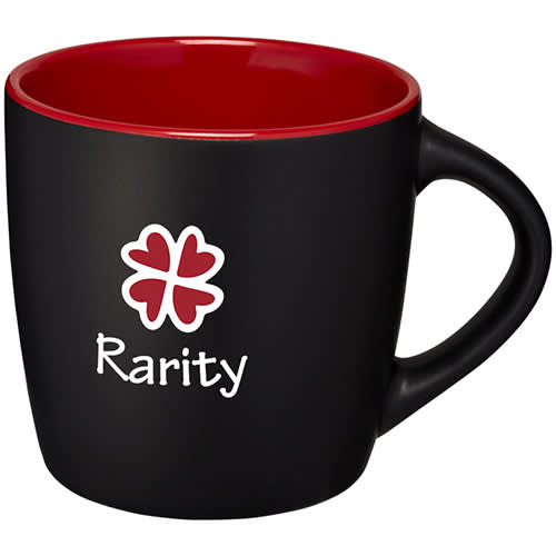 Two Tone Rivera Mugs in Black/Red