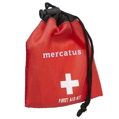 Promotional 11 Piece First Aid Kit Bags available in red from Total Merchandise