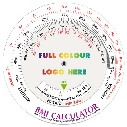 Promotional BMI Calculating Data Discs for Health Campaigns