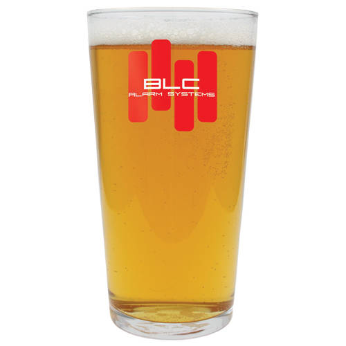 Promotional beer glasses printed with your logo from Total Merchandise