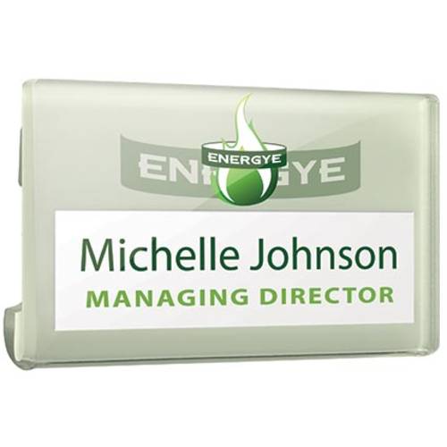 Promotional Corporate Name Badges Printed with Your Logo from Total Merchandise