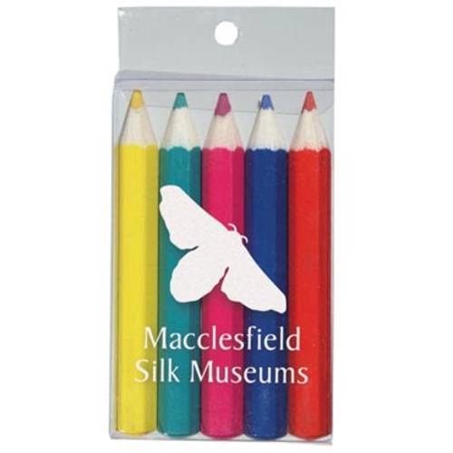 Promotional Pack of 5 Colouring Pencils with a printed logo to the packet from Total Merchandise