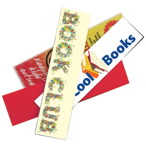 Full Colour Foam Backed Bookmarks in Red